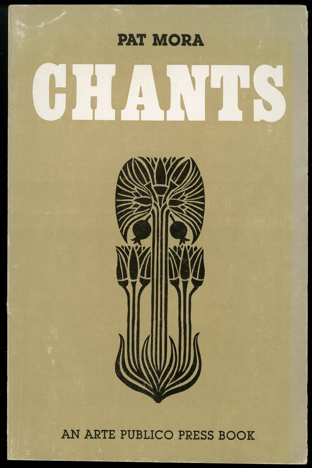 The cover of 'Chants,' published by Arte Publico Press