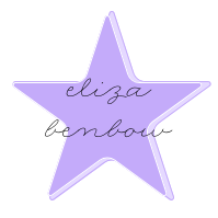 A purple star with Eliza Benbow written across it in cursive.